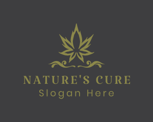 Ornate Herbal Marijuana logo design