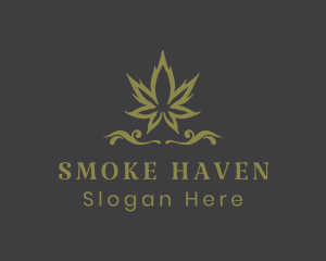 Ornate Herbal Marijuana logo design