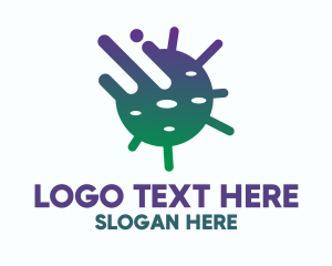 Microbiology - Fast Virus Spread logo design