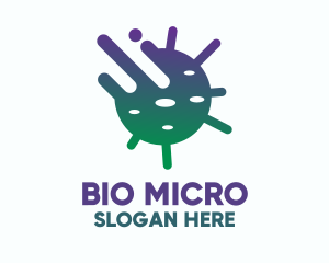 Microbiology - Fast Virus Spread logo design