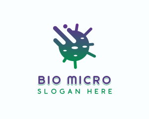 Microbiology - Fast Virus Spread logo design