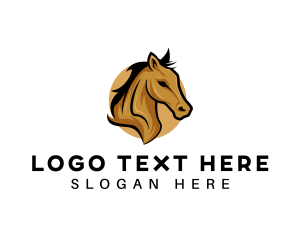 Equine - Animal Horse Farm logo design