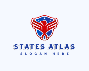 American Eagle Shield logo design