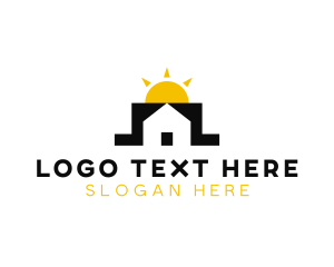 Roof - Property Roofing Home Repair logo design