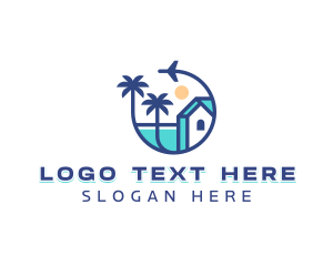 Delivery - Airplane Flight Travel logo design