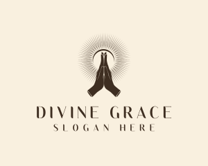 Religious - Religious Hand Prayer logo design