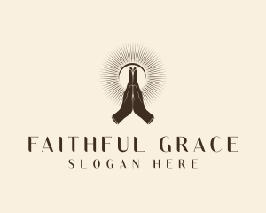 Religious - Religious Hand Prayer logo design