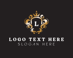 Luxury - Elegant Royalty Crown Shield logo design