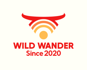 Wild Bull Wifi logo design