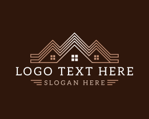 Residential - Property Roofing Builder logo design