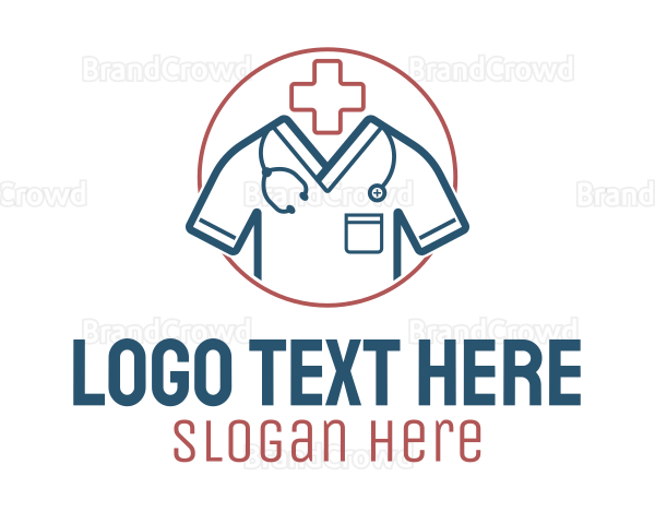 Medical Doctor Scrubs Logo
