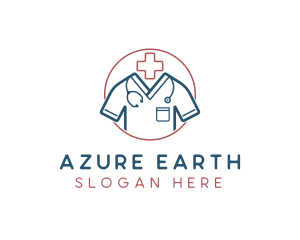 Medical Doctor Scrubs logo design