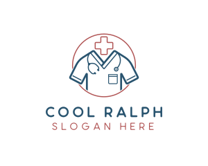 Medical Doctor Scrubs logo design