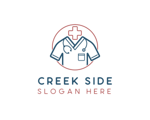 Medical Doctor Scrubs logo design