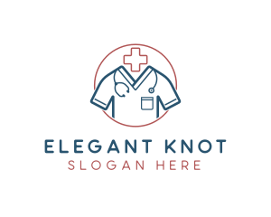 Medical Doctor Scrubs logo design