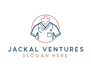 Medical Doctor Scrubs logo design