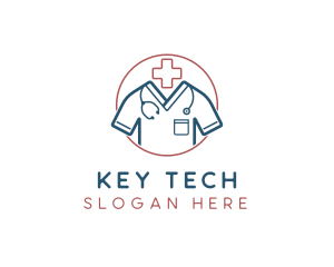 Medical Doctor Scrubs logo design