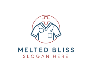 Medical Doctor Scrubs logo design