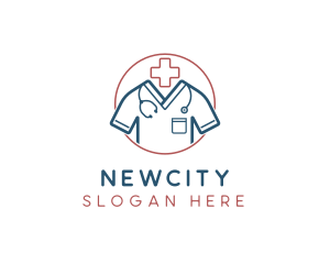 Medical Doctor Scrubs logo design