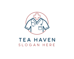 Medical Doctor Scrubs logo design