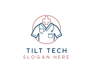 Medical Doctor Scrubs logo design