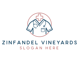 Medical Doctor Scrubs logo design