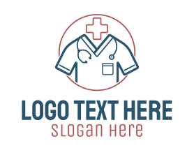 Doctor - Medical Doctor Scrubs logo design