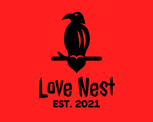 Affection - Bird Vulture Heart logo design