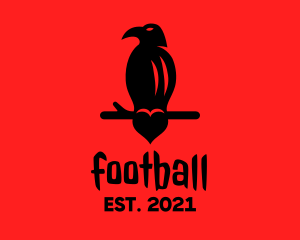 Branch - Bird Vulture Heart logo design