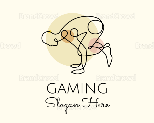 Yoga Stretch Pose Logo