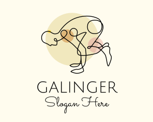 Yoga Stretch Pose Logo