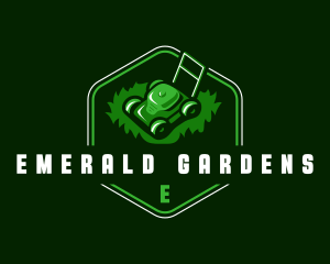 Lawn Landscaping Mower logo design