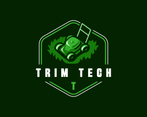 Trim - Lawn Landscaping Mower logo design
