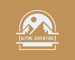 Alpine Mountain Adventure   logo design