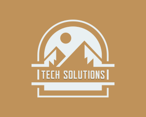 Mountain Climbing - Alpine Mountain Adventure logo design