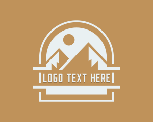 Exploration - Alpine Mountain Adventure logo design