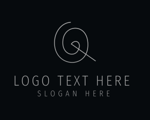 Letter Q - Fashion Designer Tailoring Style logo design