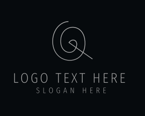 Fashion Designer Tailoring Style Logo