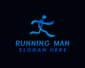  Running Athlete Sports logo design