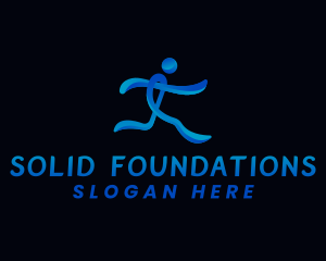 Slam Dunk - Running Athlete Sports logo design
