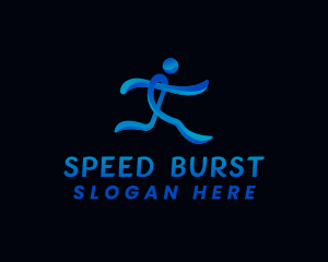  Running Athlete Sports logo design