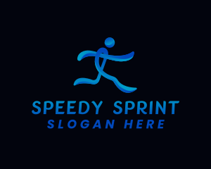  Running Athlete Sports logo design