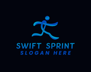  Running Athlete Sports logo design