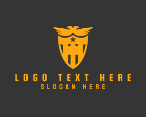 Travel Agency - Falcon Eagle Shield logo design