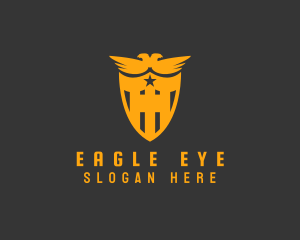 Falcon Eagle Shield  logo design