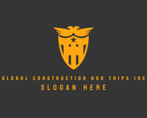 Trip - Falcon Eagle Shield logo design