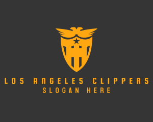 Freight - Falcon Eagle Shield logo design
