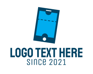 Online App - Mobile Ticket Booth logo design