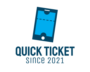 Ticket - Mobile Ticket Booth logo design