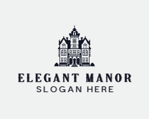 Manor - Manor Mansion House logo design